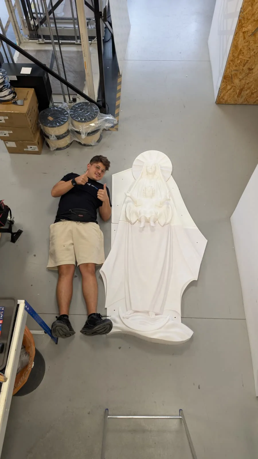 Opera di Maria Ausiliatrice realizzata in grande formato da 3DRap Factory