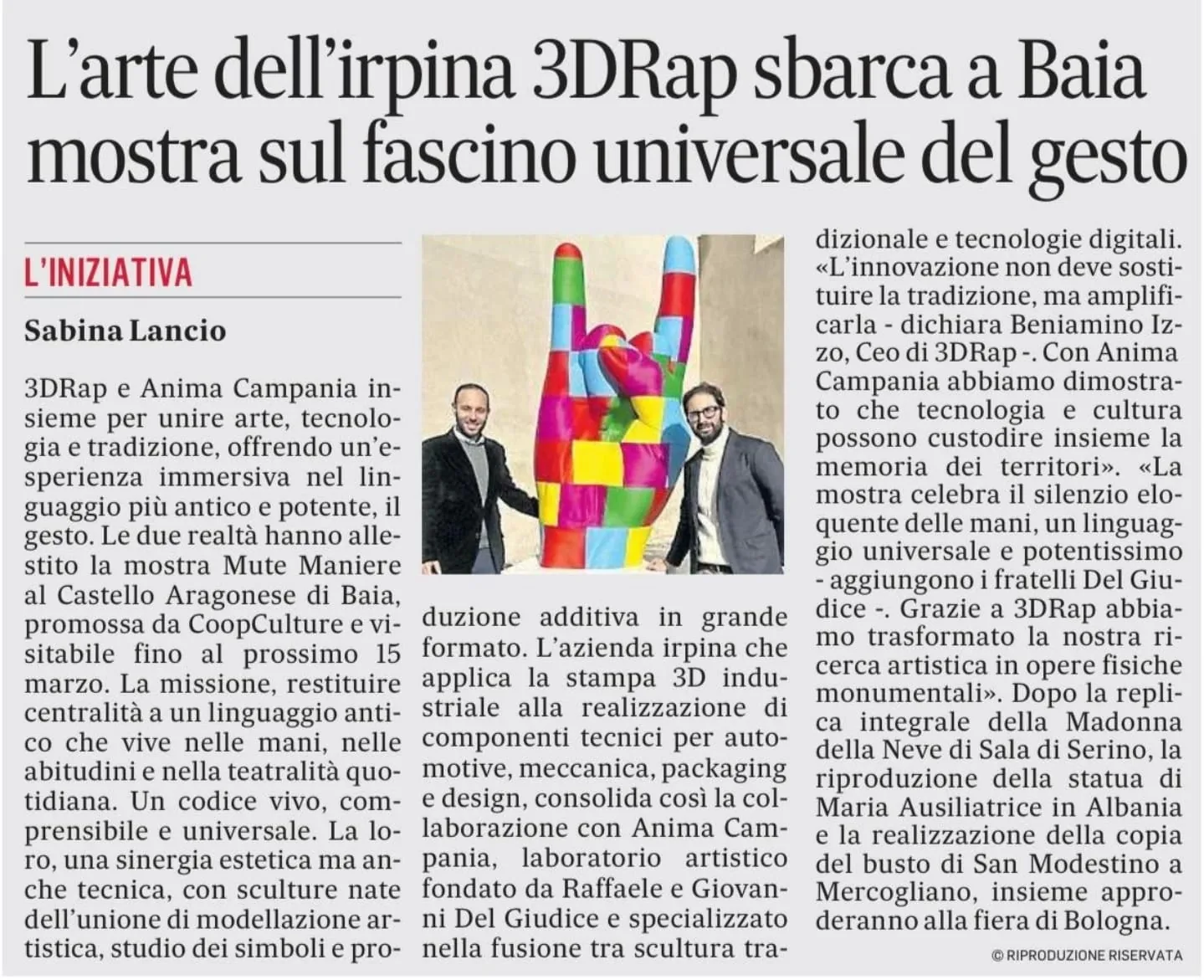Mute Maniere a Baia — rassegna stampa