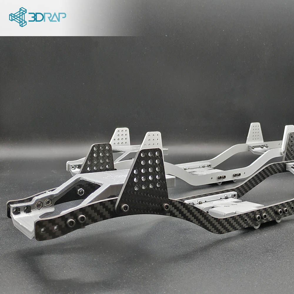 Alu and Carbon Fiber Chassis for Axial SCX10 3DRap