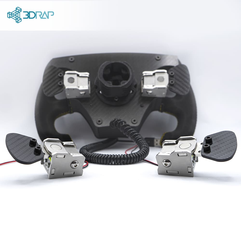 Universal magnetic Paddles PRO for Custom Steering Wheels &#8211; Stainless Steel
