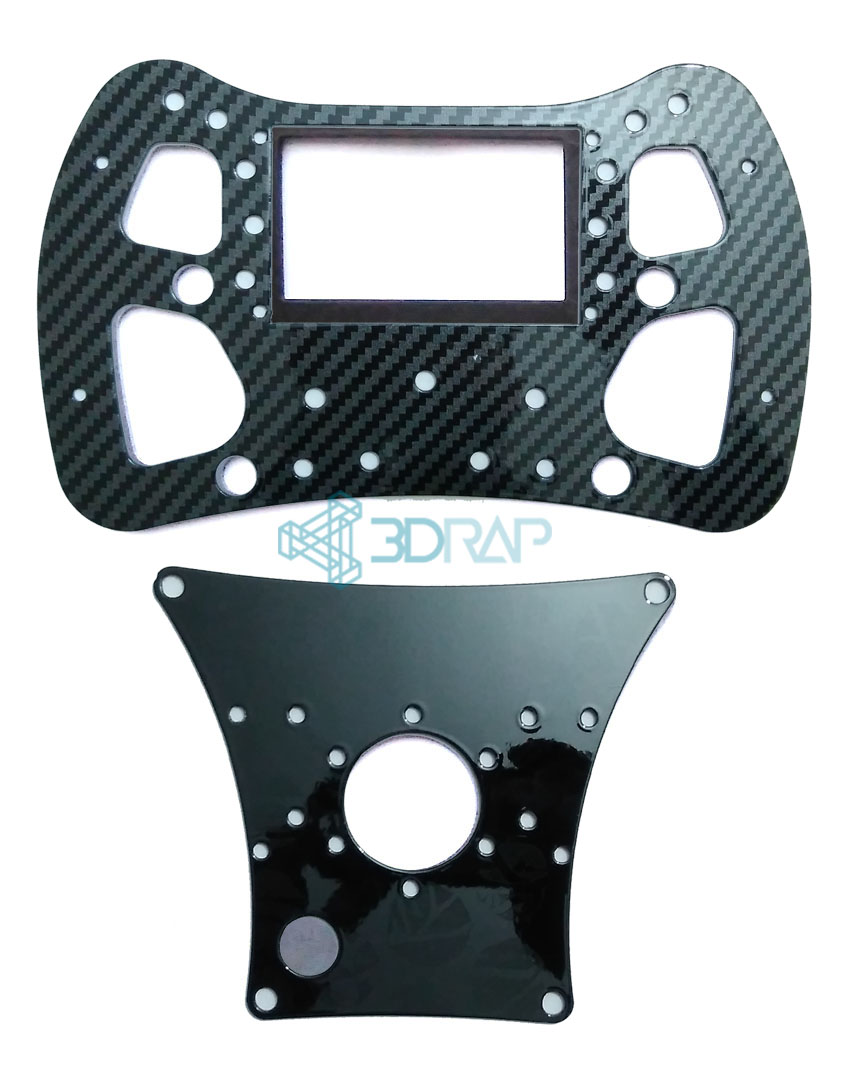 F1 Steering Wheel &#8211; Front and Rear plates