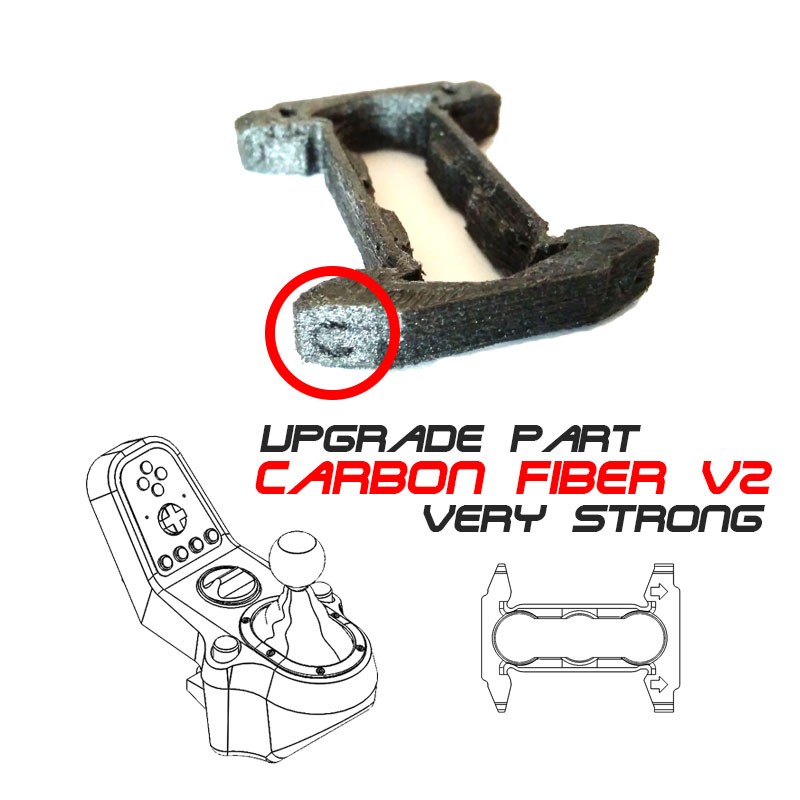 Upgrade for “Mod Cambio” v2 – Carbon Fiber Part [Logitech] (PC, PS3, PS4, PS5, XBox)