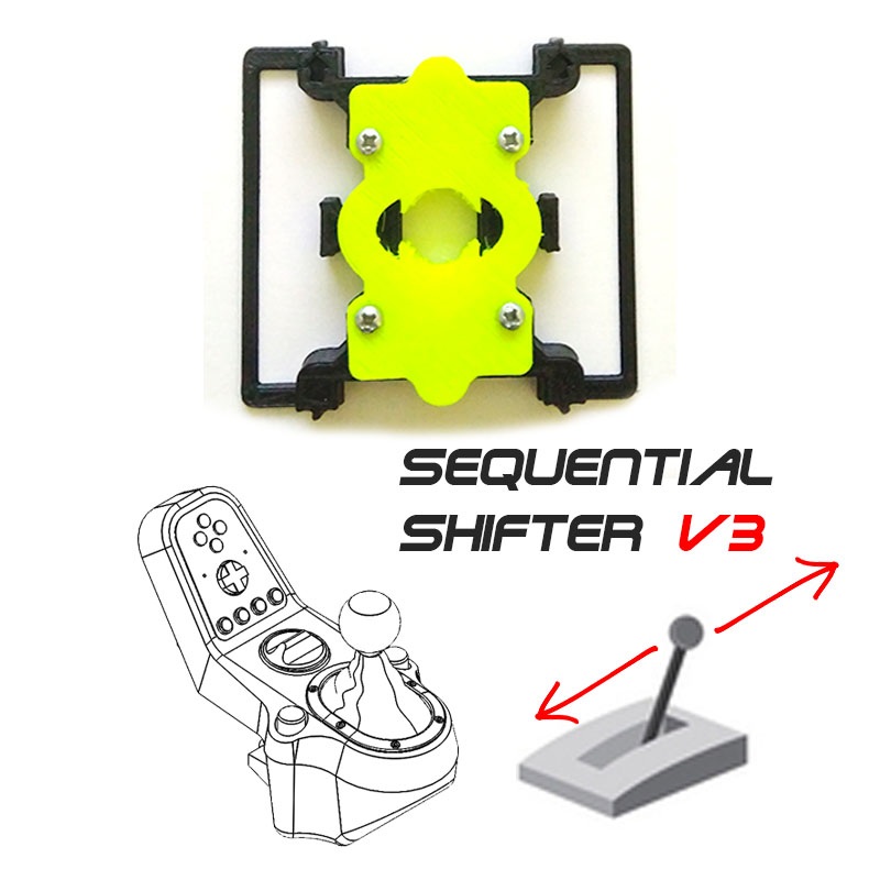 Sequential Shifter MOD v3 for G27 / G29 / G920 gear shifter 3DRap