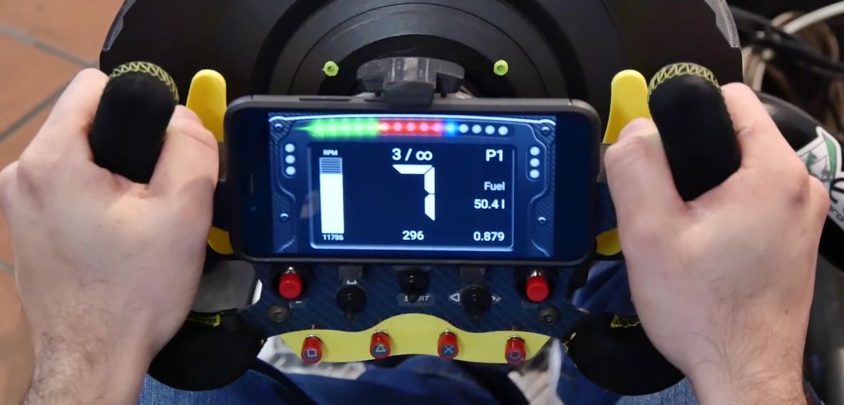 Smart F1 / GT Steering Wheel carbon look by 3DRap – Thrustmaster Add-On