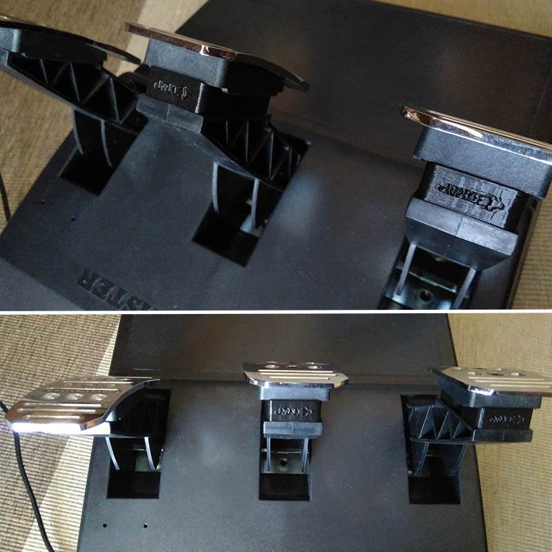 Pedals Pad MOD for Thrustmaster T3PA / T3PA Pro – Spessori pedali | 3DRap