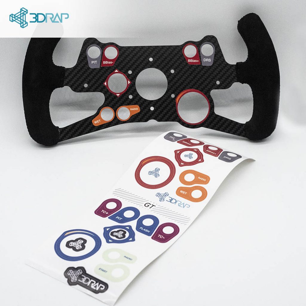 Stickers for custom Steering Wheels [3DRap Wheels for Logitech