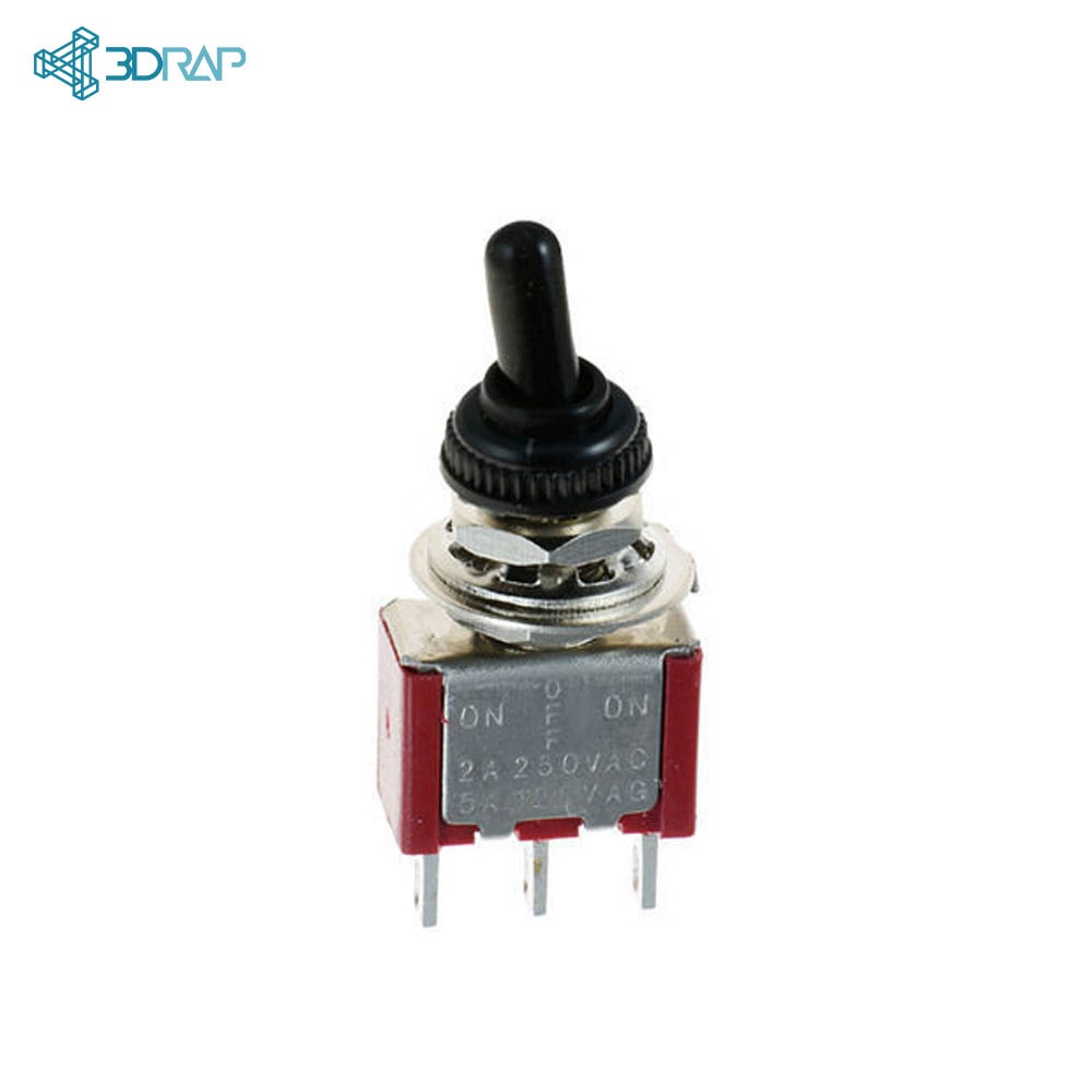 Switch (On)-Off-(On) with return and cap for Racing Wheels | 3DRap